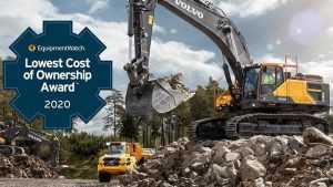 Mesin-Mesin Volvo CE Kembali Menangkan Penghargaan EquipmentWatch