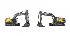 Dua excavator baru Volvo yang didesain di China dan untuk pasar China