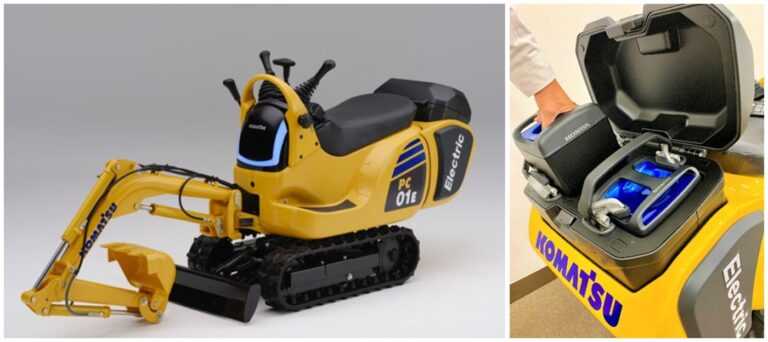 Komatsu & Honda Bermitra Kembangkan Micro Excavator Bertenaga Listrik