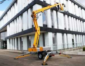 Lift Trailer Baru Ommelift dengan muatan keranjang 230 kg