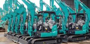 Dua Mini Excavator andalan Kobelco di pasar Indonesia