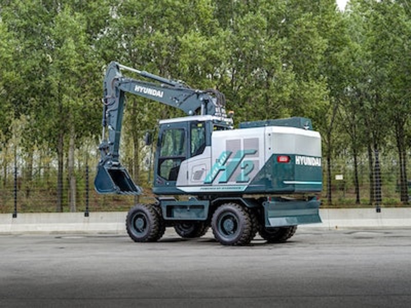 Hyundai Perkenalkan Konsep Wheeled Excavator Bertenga Hidrogen