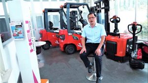 Freeo Hua, Managing Director Heli South East Asia Center, mengatakan, Heli Forklift sedang berusaha keras menjadi Top 5 brand forklift terbesar dunia. Foto: KI