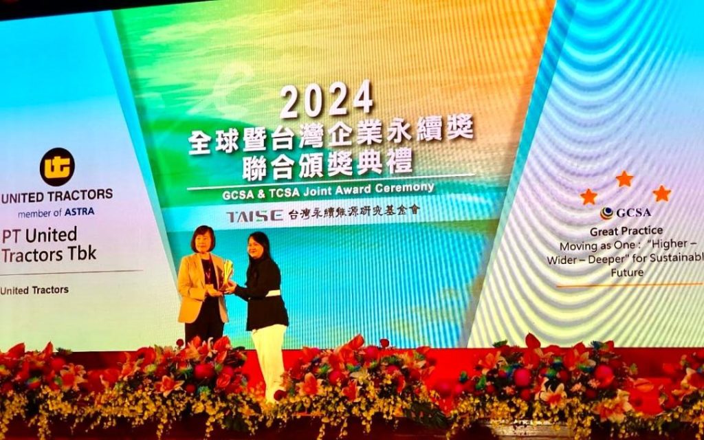 PT United Tractors Tbk Raih GSCA Award 2024 di Taiwan