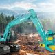 Kobelco SK130XDL-10E dengan Shear Head Attachment: Sangat Produktif & Efisien